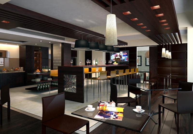 자이푸르 메리어트 호텔 레스토랑 사진 The lounge at the airport